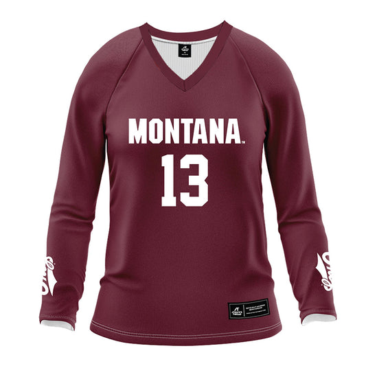 Montana - NCAA Women's Volleyball : Sydney Pierce - Maroon Volleyball Jersey