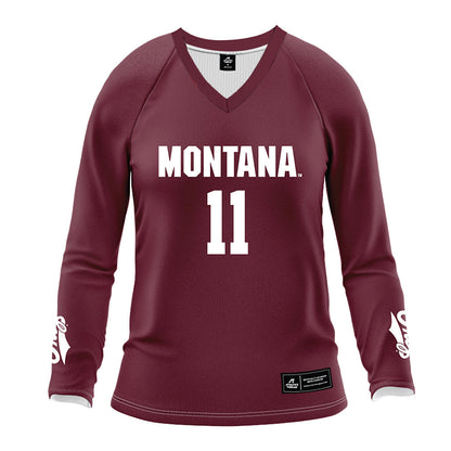 Montana - NCAA Women's Volleyball : Sophia Vella - Maroon Volleyball Jersey-0