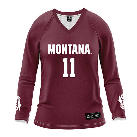 Montana - NCAA Women's Volleyball : Sophia Vella - Maroon Volleyball Jersey-0