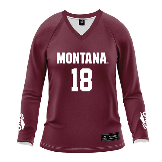Montana - NCAA Women's Volleyball : Olivia LaBeau - Maroon Volleyball Jersey-0