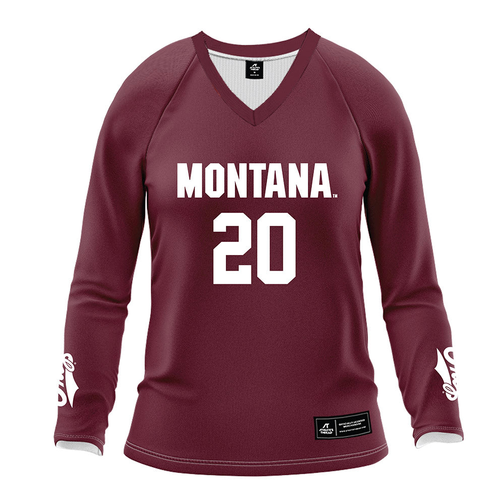 Montana - NCAA Women's Volleyball : Carley Spachman - Maroon Volleyball Jersey-0