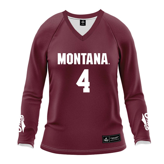 Montana - NCAA Women's Volleyball : Josie Blazina - Maroon Volleyball Jersey-0