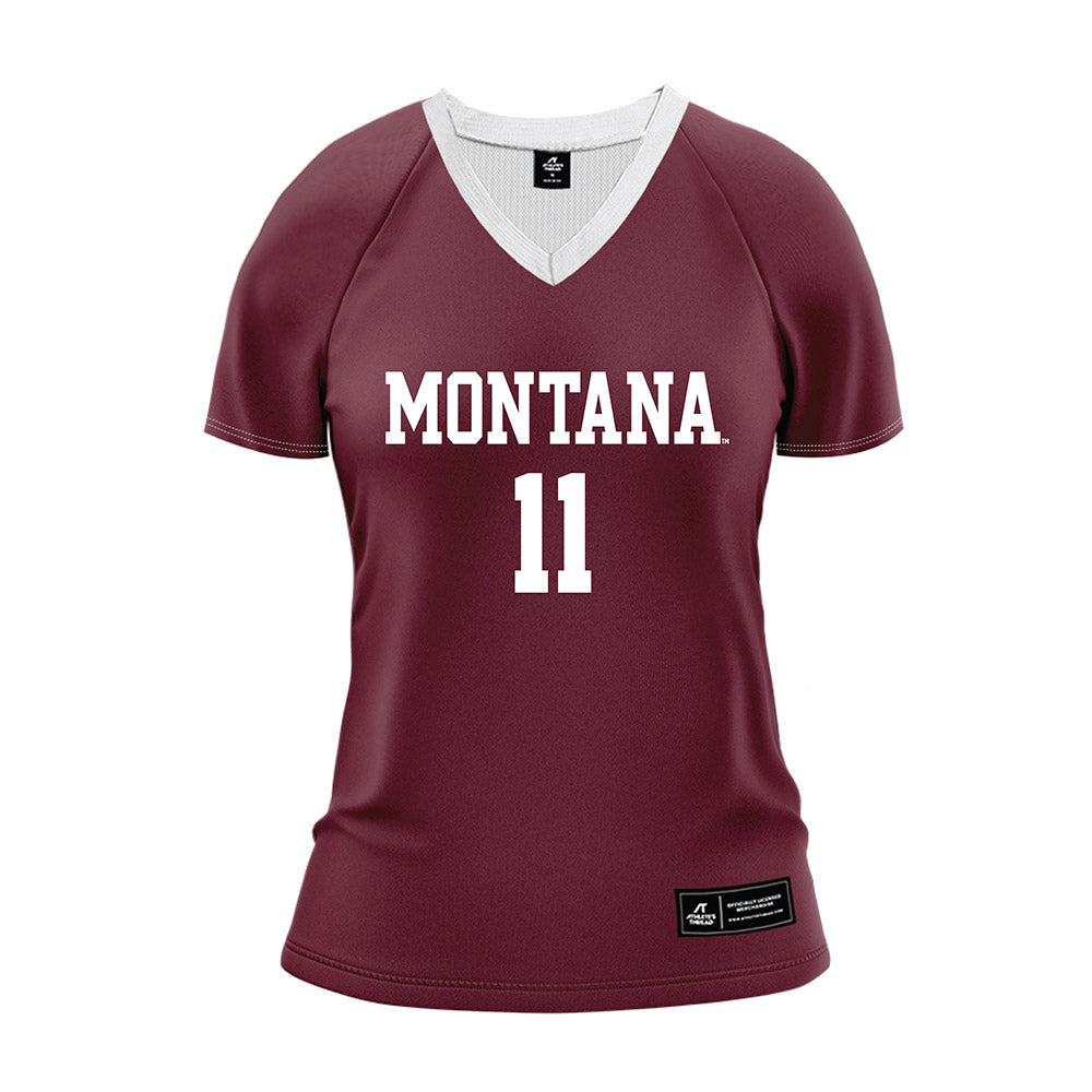 Montana - NCAA Women's Volleyball : Sophia Vella - Maroon Volleyball Jersey-0
