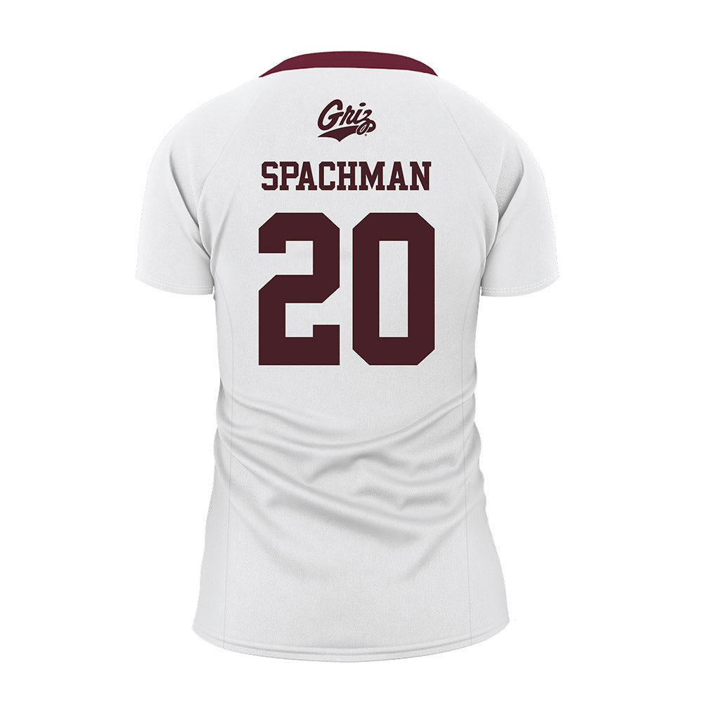 Montana - NCAA Women's Volleyball : Carley Spachman - White Volleyball Jersey-1