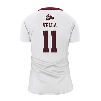 Montana - NCAA Women's Volleyball : Sophia Vella - White Volleyball Jersey-1