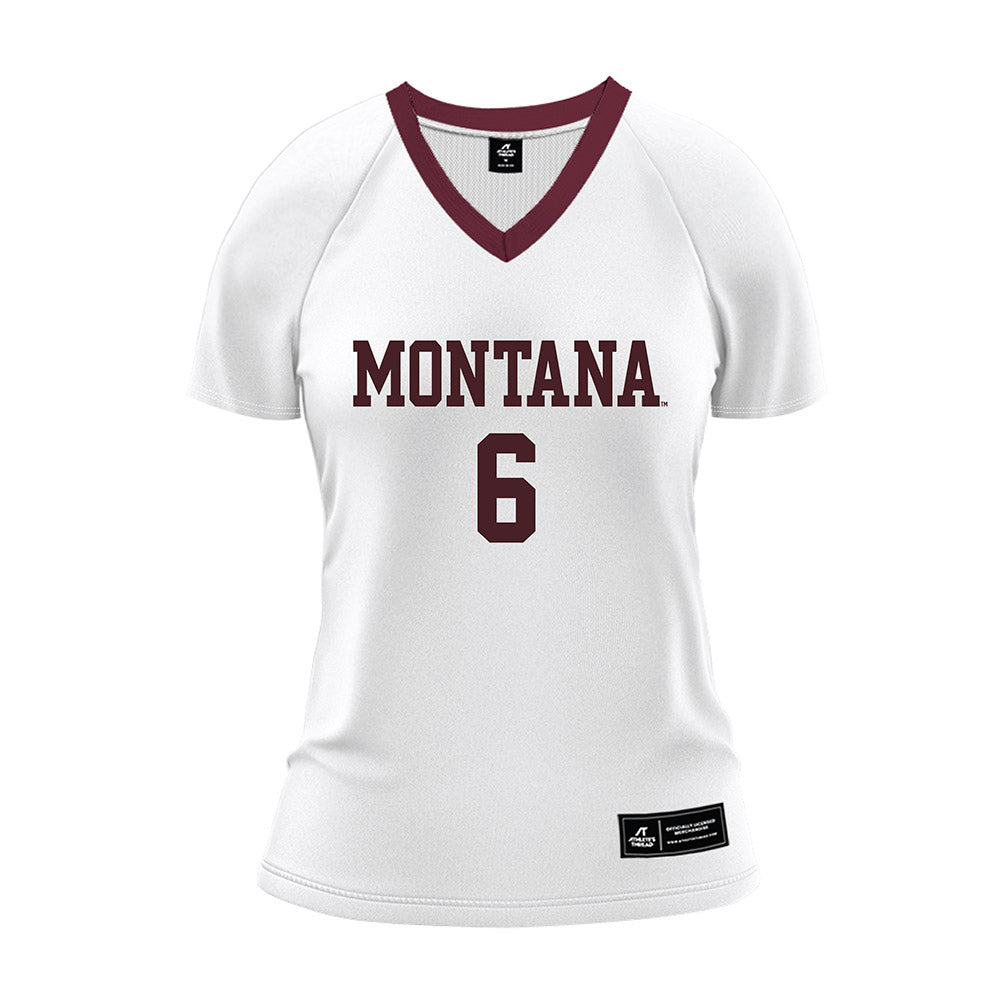 Montana - NCAA Women's Volleyball : Annika Wright - White Volleyball Jersey-0