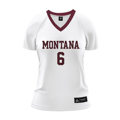 Montana - NCAA Women's Volleyball : Annika Wright - White Volleyball Jersey-0