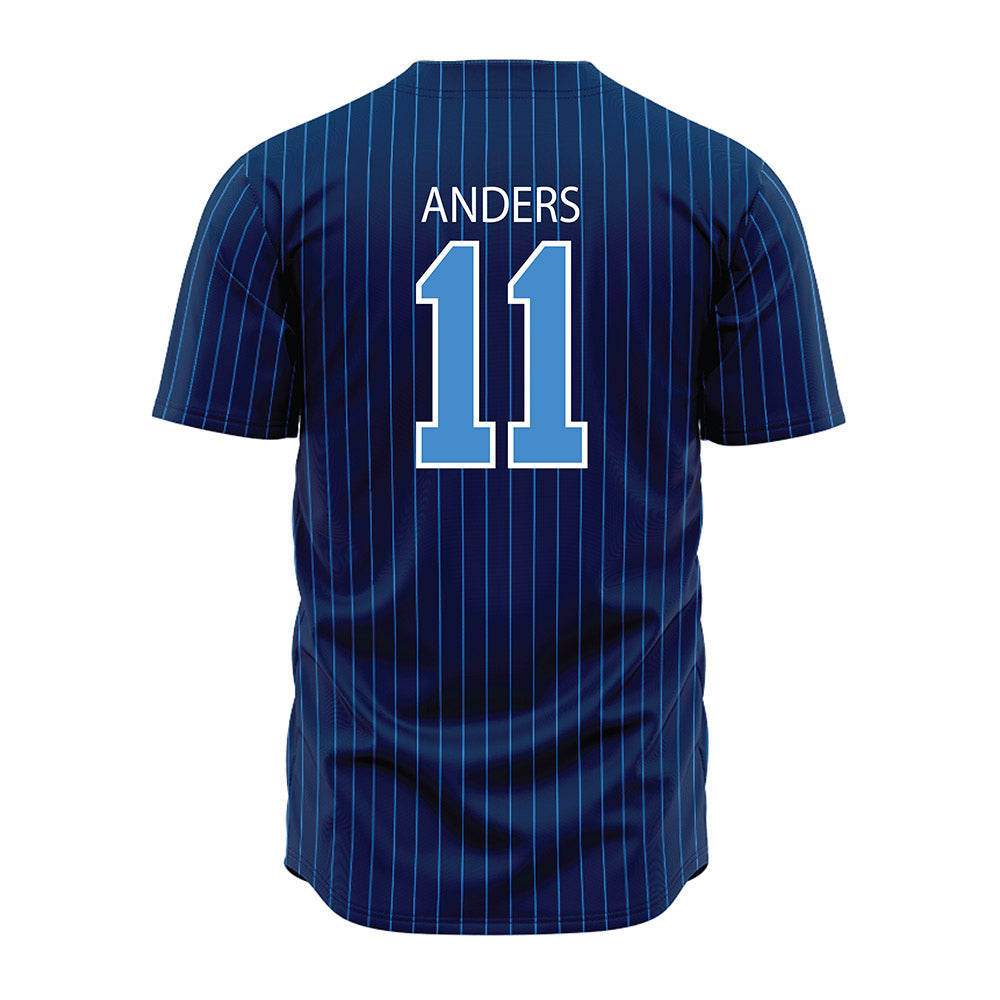 UA Fort Smith - NCAA Baseball : Shelby Anders - Blue Pinstripe Jersey-1
