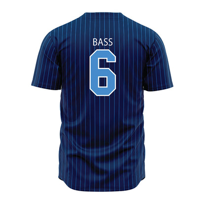 UA Fort Smith - NCAA Baseball : Spencer Bass - Blue Pinstripe Jersey-1