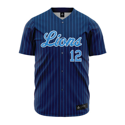 UA Fort Smith - NCAA Baseball : Landon Helm - Blue Pinstripe Jersey-0