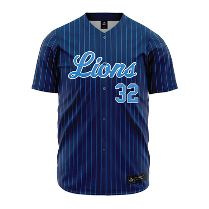 UA Fort Smith - NCAA Baseball : Kenneth Flores - Blue Pinstripe Jersey-0