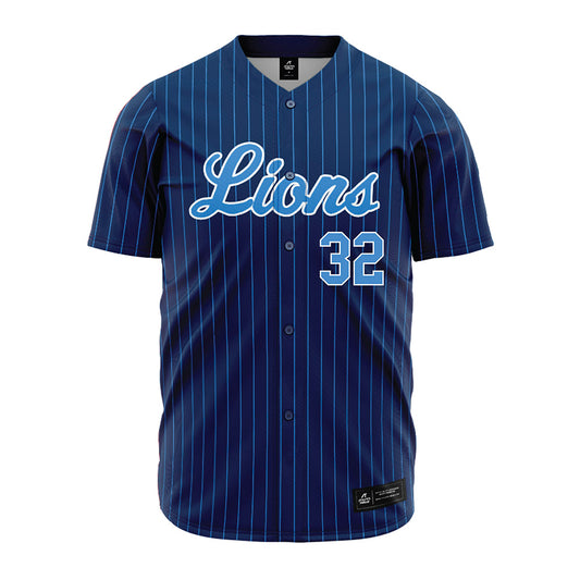 UA Fort Smith - NCAA Baseball : Kenneth Flores - Blue Pinstripe Jersey-0