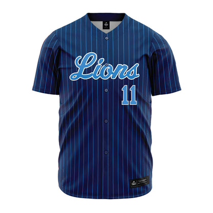 UA Fort Smith - NCAA Baseball : Shelby Anders - Blue Pinstripe Jersey-0