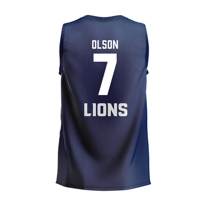 UA Fort Smith - NCAA Women's Volleyball : Aspen Olson - Blue Volleyball Jersey-1
