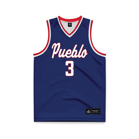 CSU Pueblo - NCAA Men's Basketball : Mac Terry - Basketball Jersey-0
