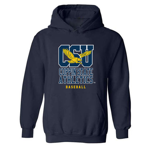 Coppin State - NCAA Baseball : AJ Hurtado - Classic Shersey Hooded Sweatshirt-0
