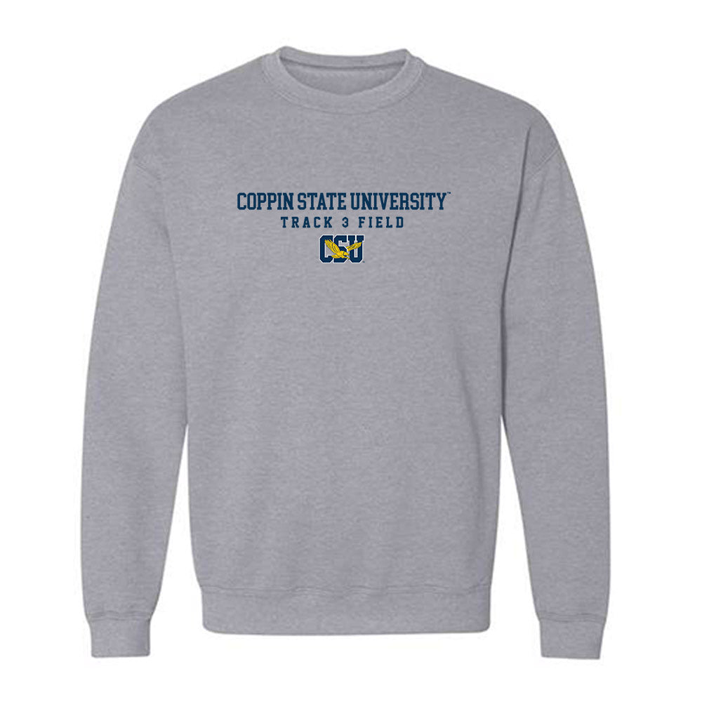 Coppin State - NCAA Men's Track & Field : Amiri Goode - Classic Shersey Crewneck Sweatshirt-0