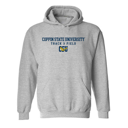Coppin State - NCAA Men's Track & Field : Asa Francis - Classic Shersey Hooded Sweatshirt-0
