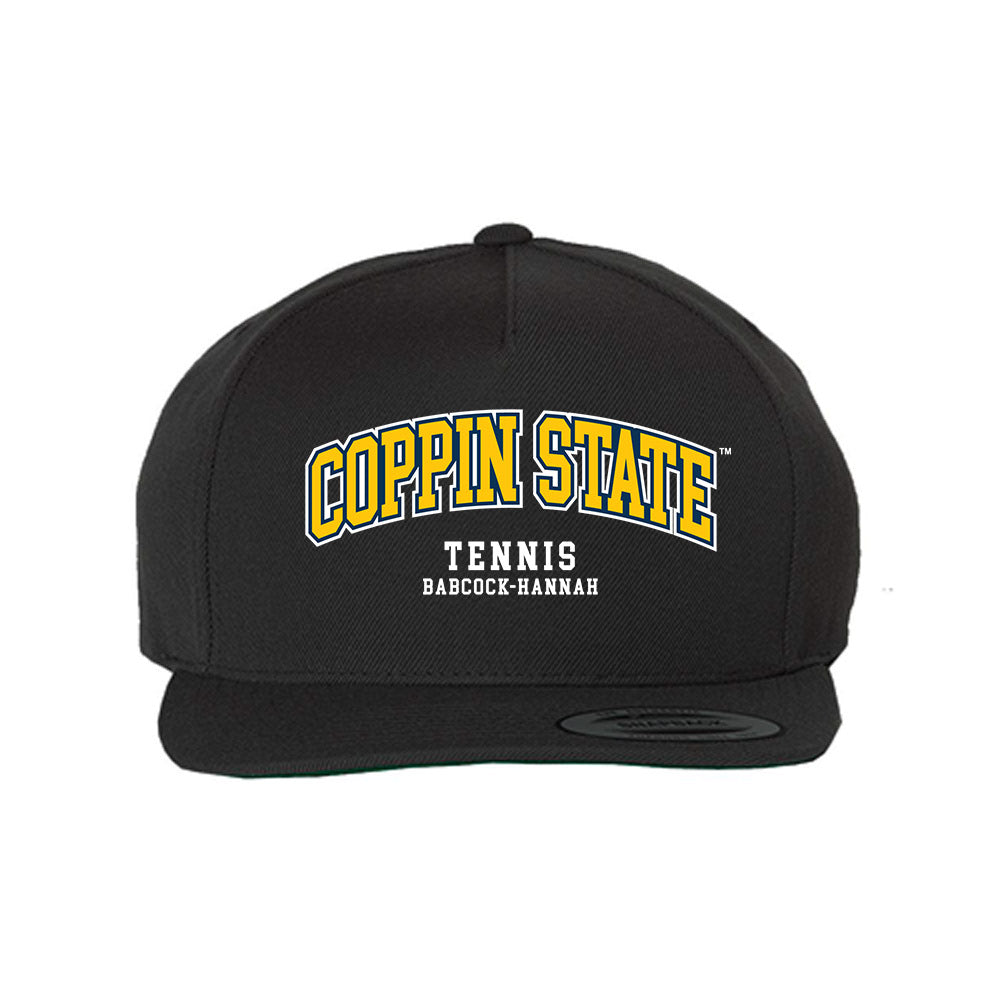 Coppin State - NCAA Women's Tennis : Brandy Alexis Babcock-Hannah - Snapback Hat-0