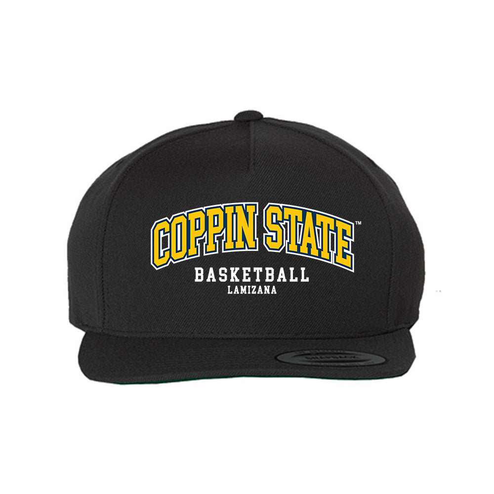 Coppin State - NCAA Men's Basketball : Nelson Lamizana - Snapback Hat-0