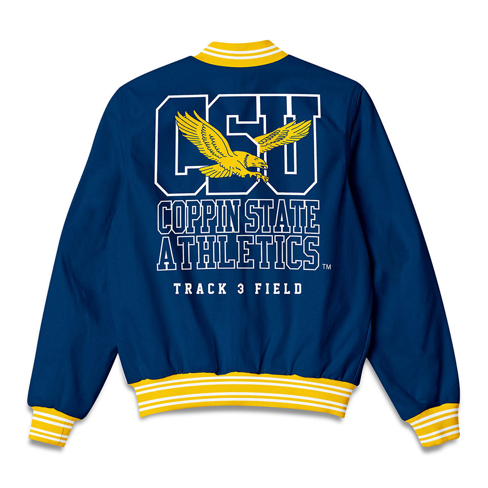 Coppin State - NCAA Men's Track & Field : Asa Francis - Bomber Jacket-1