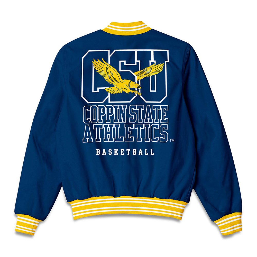 Coppin State - NCAA Women's Basketball : Karen Nimo - Bomber Jacket-1