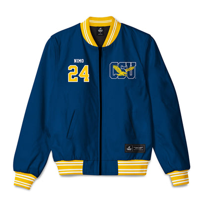 Coppin State - NCAA Women's Basketball : Karen Nimo - Bomber Jacket-0