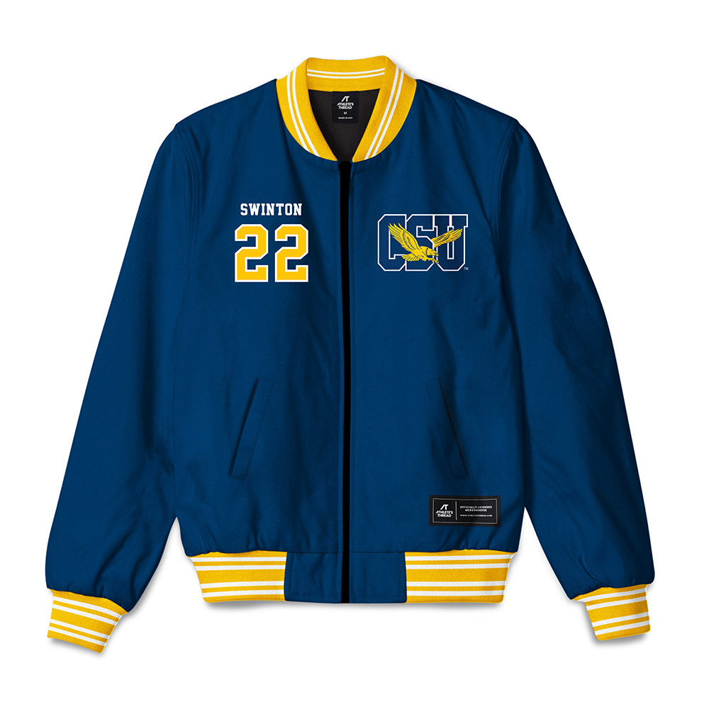 Coppin State - NCAA Women's Volleyball : Payton Swinton - Bomber Jacket-0