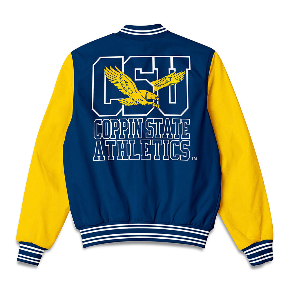 Coppin State - NCAA Men's Basketball : Sven Djopmo - Bomber Jacket-1