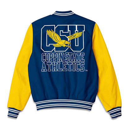 Coppin State - NCAA Men's Basketball : Sven Djopmo - Bomber Jacket-1