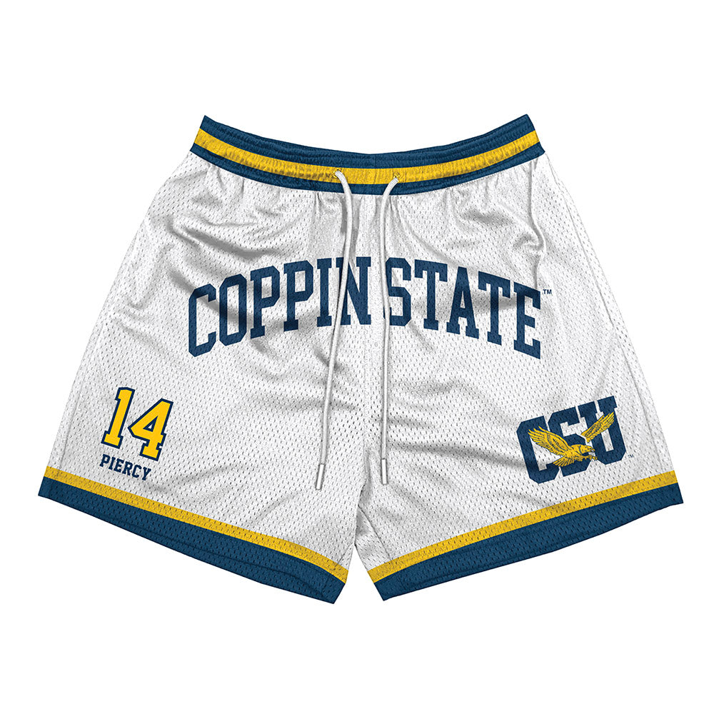 Coppin State - NCAA Men's Basketball : Jamari Piercy - Shorts-0
