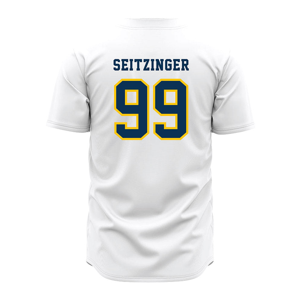 Coppin State - NCAA Baseball : Micah Seitzinger - White Jersey-1