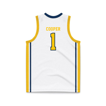 Coppin State - NCAA Women's Basketball : Delaney Cooper - White Basketball Jersey-1