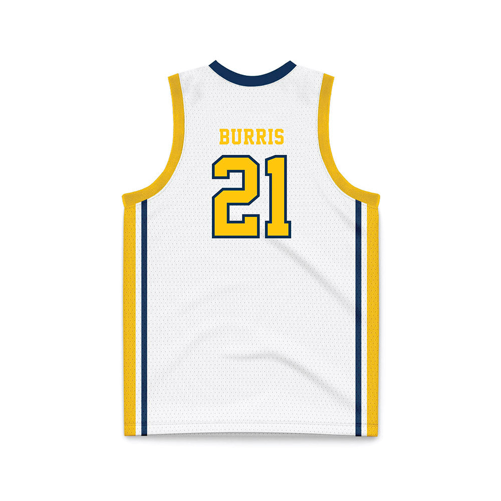 Coppin State - NCAA Women's Basketball : Sydney Burris - White Basketball Jersey-1