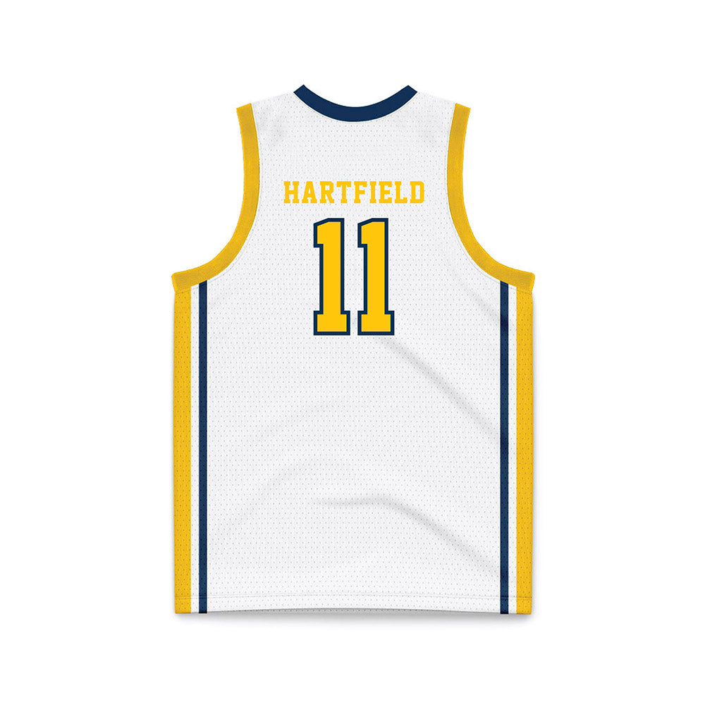 Coppin State - NCAA Women's Basketball : Jahcelyn Hartfield - White Basketball Jersey-1
