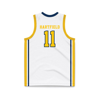 Coppin State - NCAA Women's Basketball : Jahcelyn Hartfield - White Basketball Jersey-1