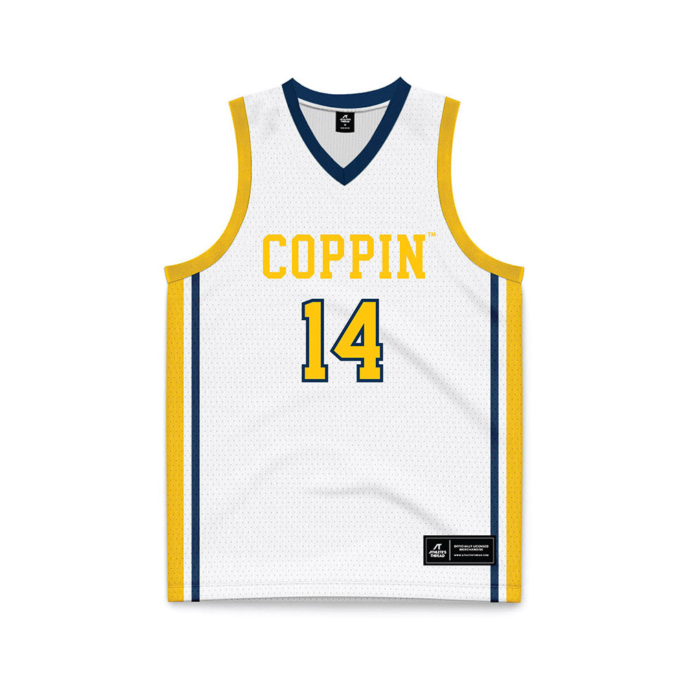 Coppin State - NCAA Women's Basketball : Princess Nwachukwu - White Basketball Jersey-0