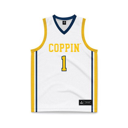 Coppin State - NCAA Women's Basketball : Delaney Cooper - White Basketball Jersey-0