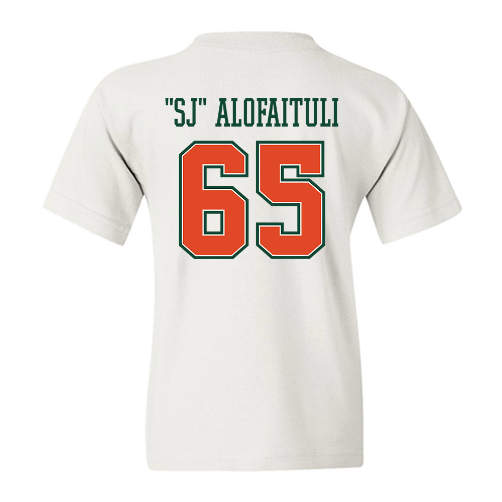 Miami - NCAA Football : Seuseu "SJ" Alofaituli - Youth T-Shirt-1