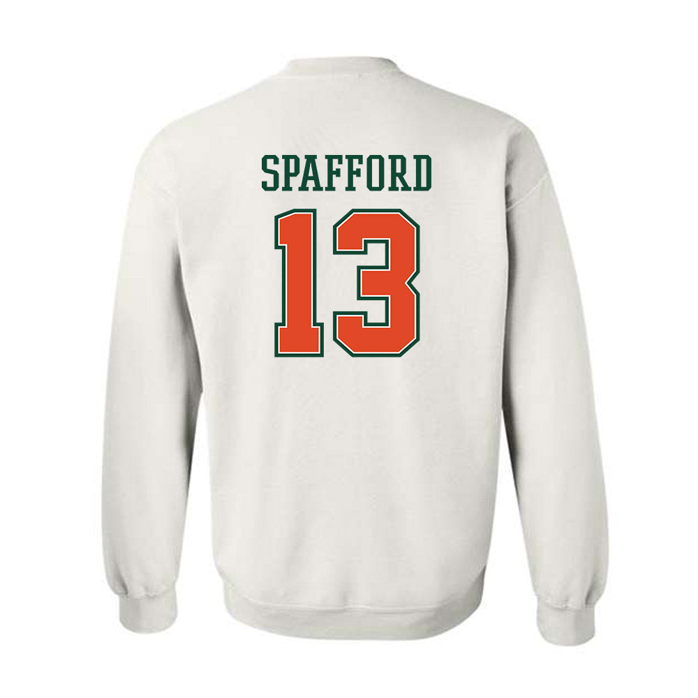 Miami - NCAA Football : Vance Spafford - Crewneck Sweatshirt-1
