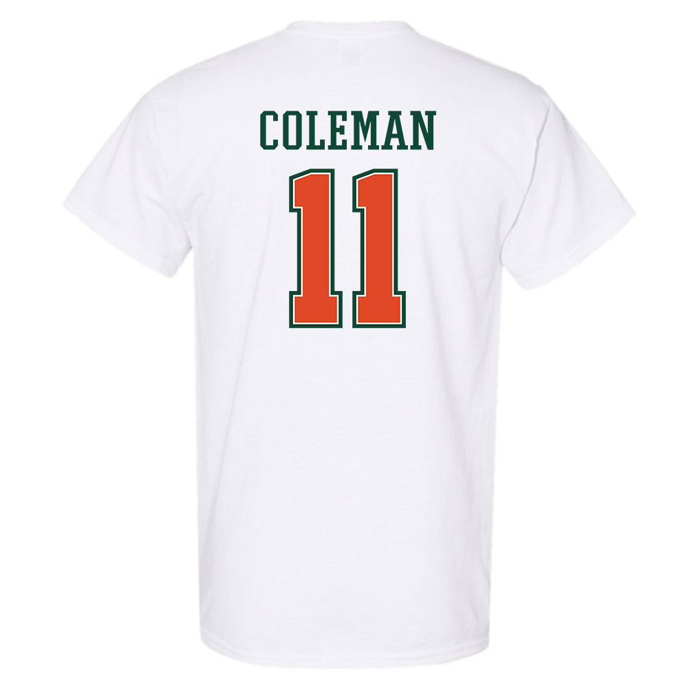Miami - NCAA Football : Dereon Coleman - T-Shirt-1
