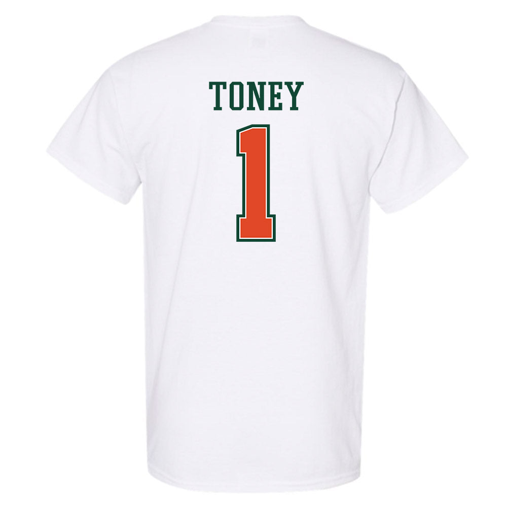 Miami - NCAA Football : Malachi Toney - T-Shirt-1