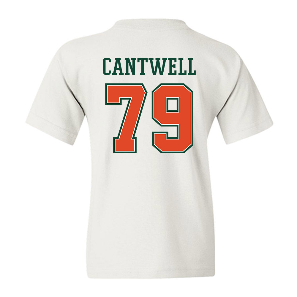 Miami - NCAA Football : Jackson Cantwell - Youth T-Shirt-1