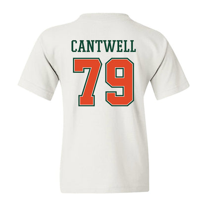 Miami - NCAA Football : Jackson Cantwell - Youth T-Shirt-1