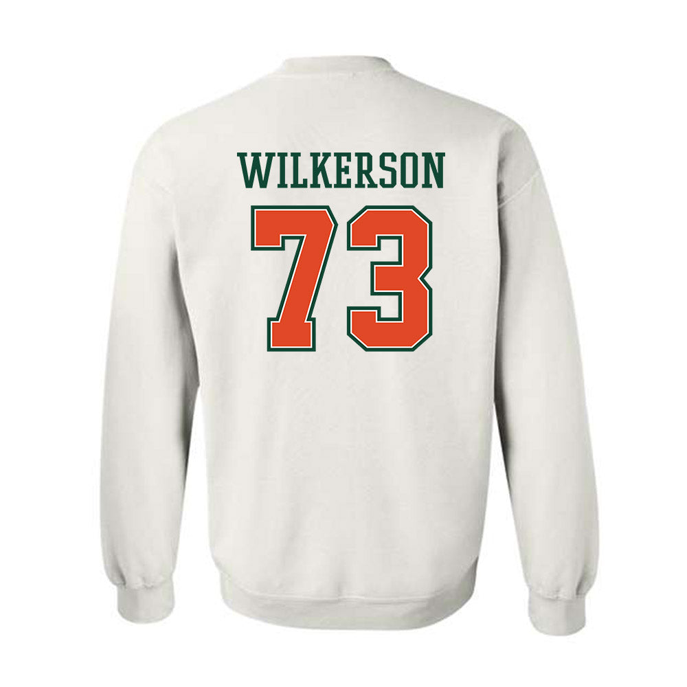 Miami - NCAA Football : Jaden Wilkerson - Crewneck Sweatshirt-1