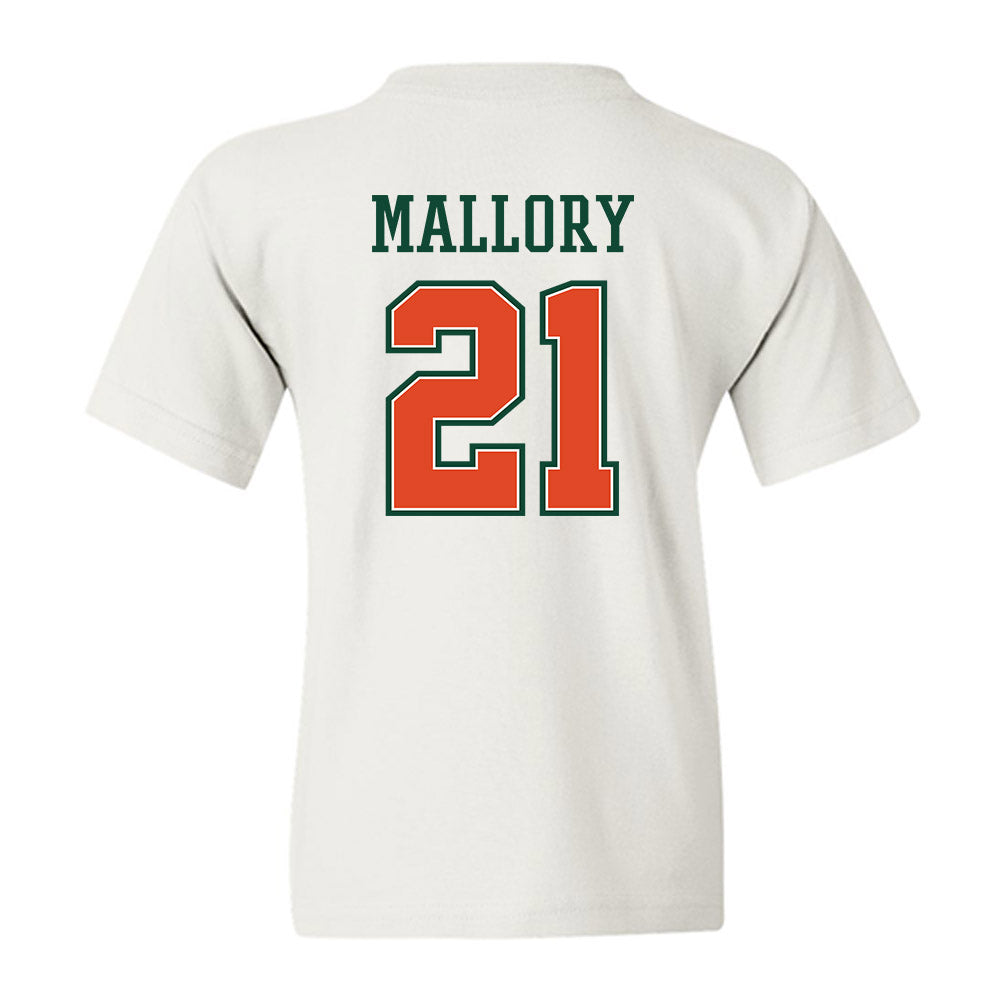 Miami - NCAA Football : Javian Mallory - Youth T-Shirt-1