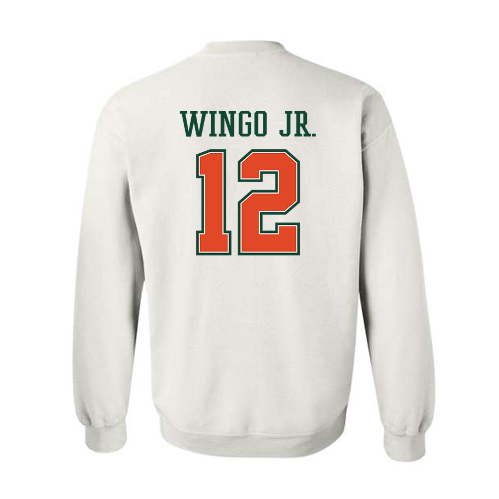 Miami - NCAA Football : Somourian Wingo Jr. - Crewneck Sweatshirt-1