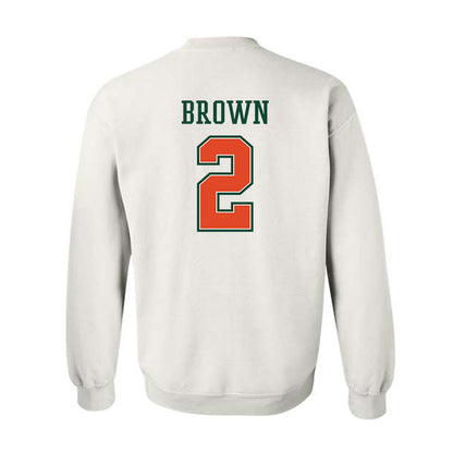 Miami - NCAA Football : Damari Brown - Crewneck Sweatshirt-1