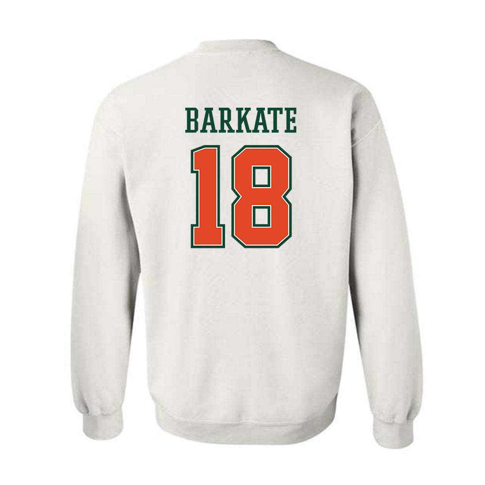 Miami - NCAA Football : Cooper Barkate - Crewneck Sweatshirt-1