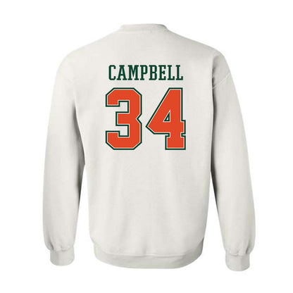 Miami - NCAA Football : Jordan Campbell - Crewneck Sweatshirt-1